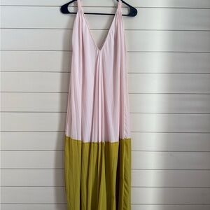 Tome Collective Pink and Green Maxi Dress